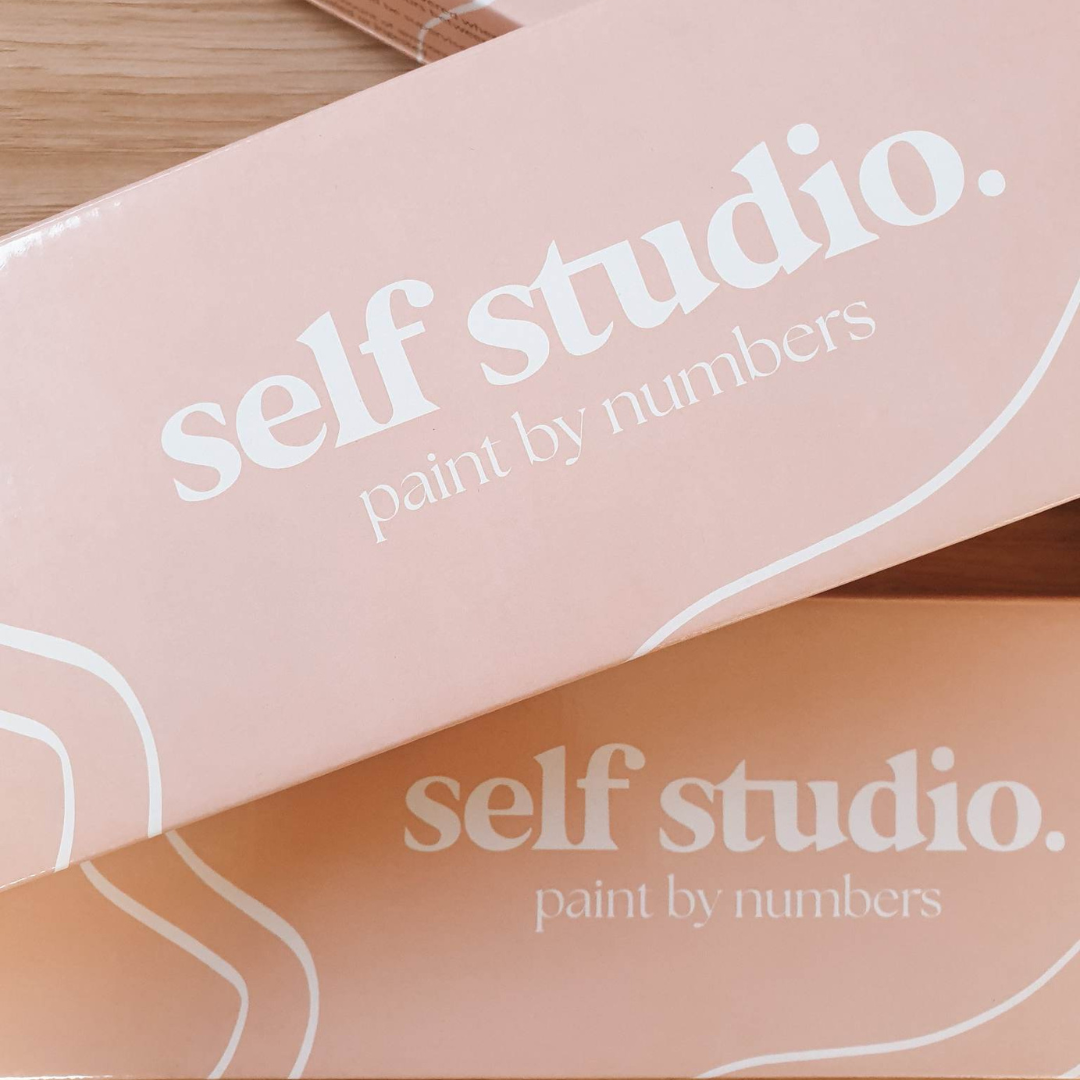 self studio paint by numbers pink packaging